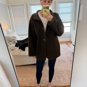 Like new - Velvet Sherpa Jacket